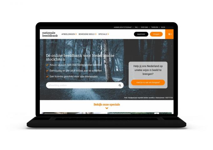 De website van de Nationale Beeldbank.
