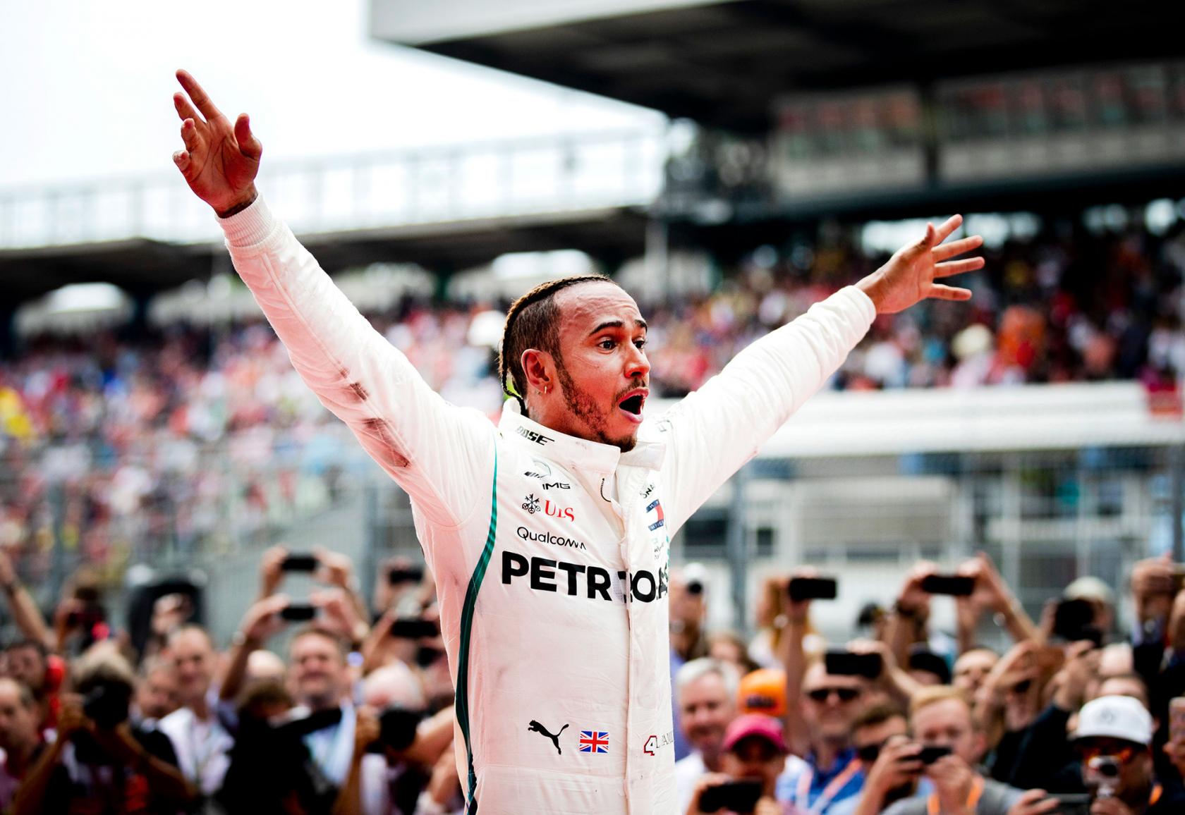Overwinning Lewis Hamilton GP Duitsland