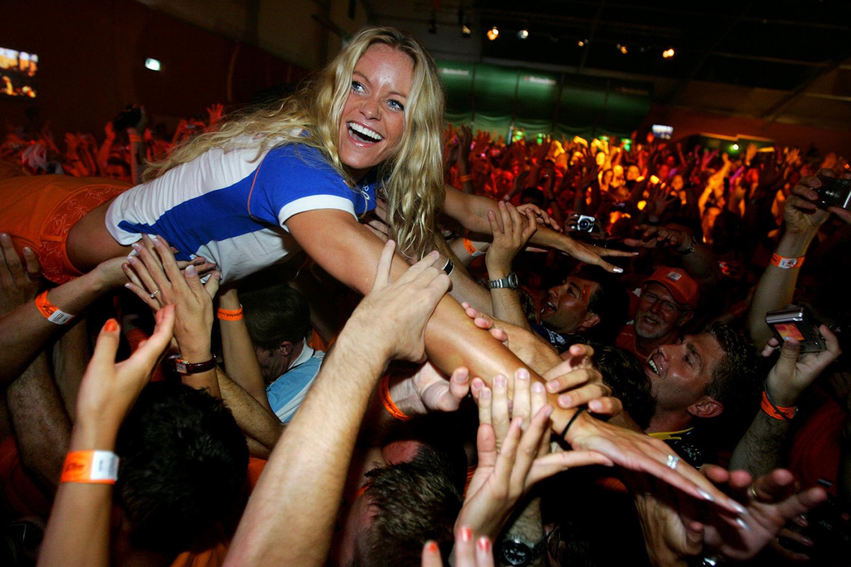 Zwemster Inge de Bruijn Holland Heineken House Olympische Spelen Athene