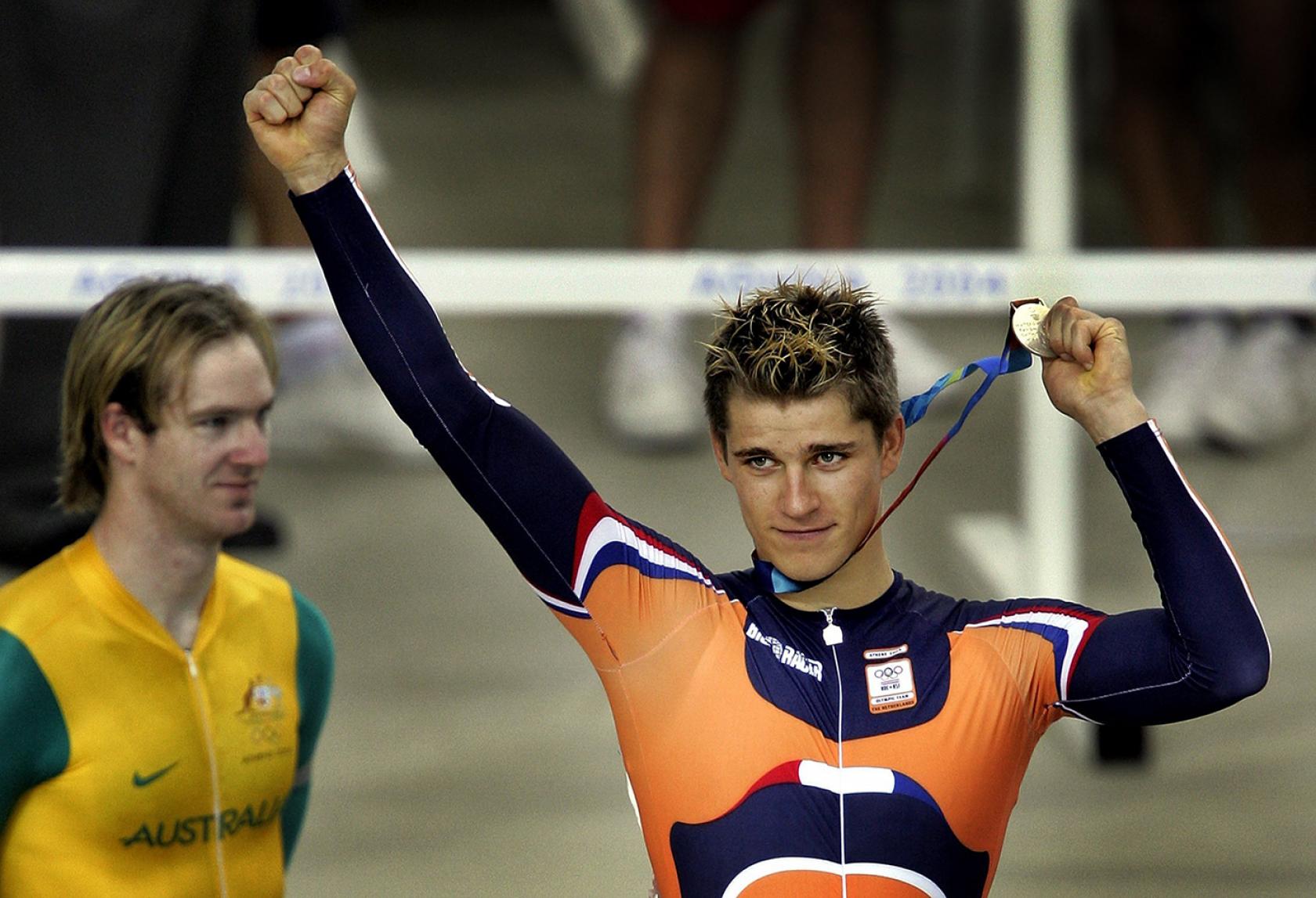 Theo Bos zilver Olympische Spelen Athene