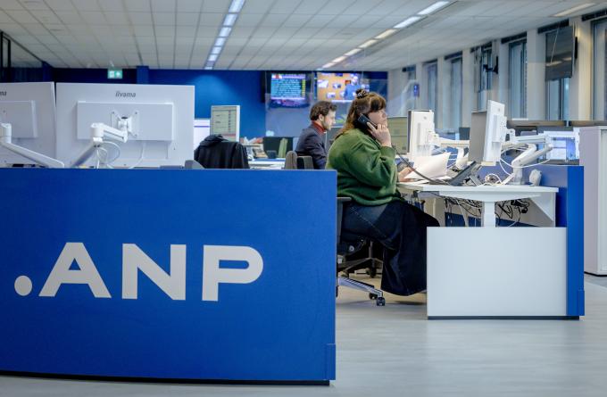 Redactie van het ANP in het WTC, Den Haag. Foto: ANP / Robin van Lonkhuijsen