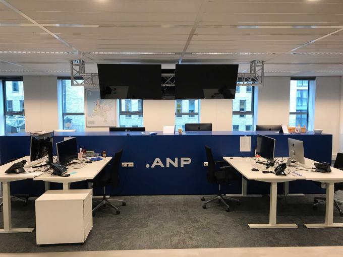 De lege fotoredactie van het ANP in Den Haag