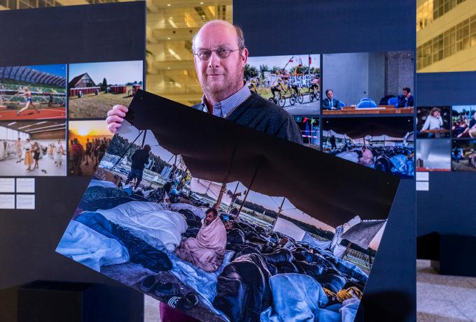 Vincent Jannink tijdens de uitreiking op 10 januari 2022. Foto: ANP / Lex van Lieshout